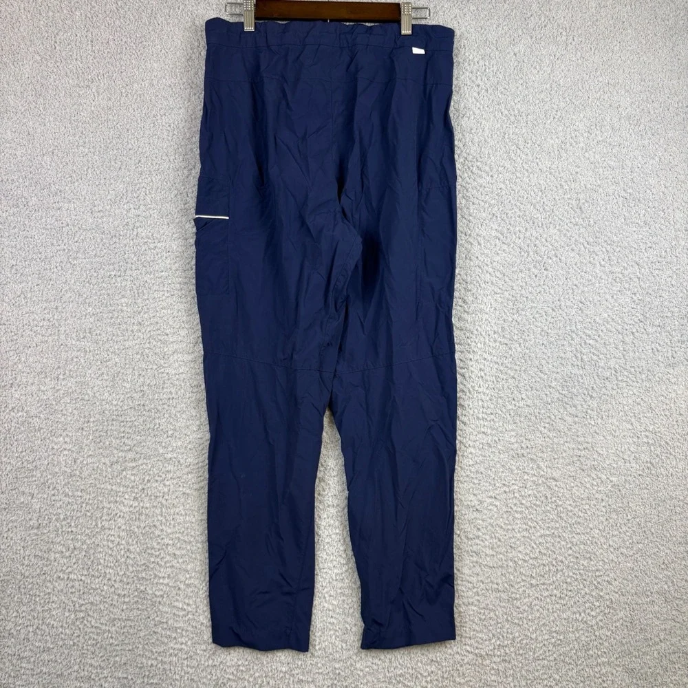 Nike Cargo Pants Mens Medium Navy Blue Zip Pocket Utility Gorpcore 100% Nylon